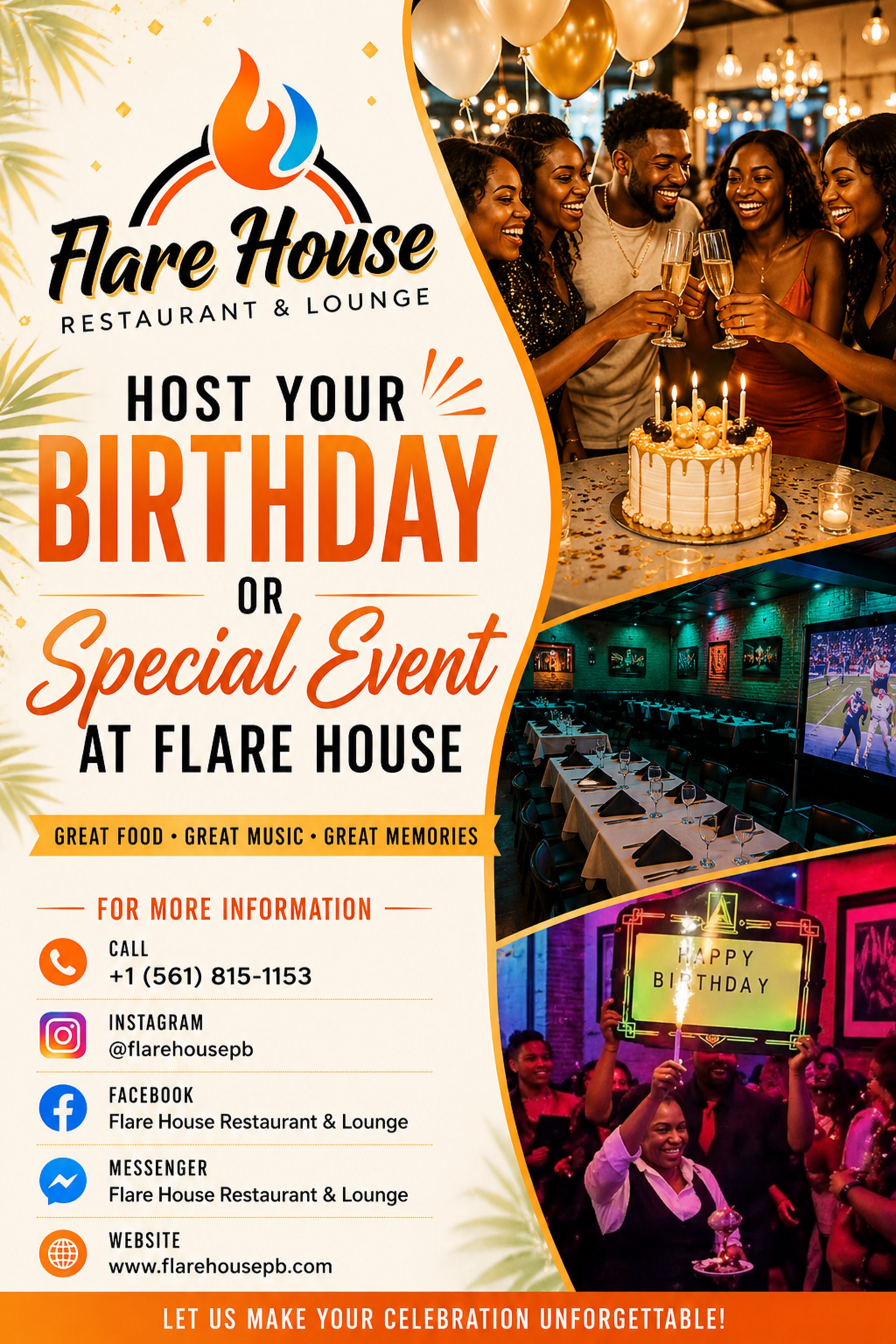 Celebrate Your Birthday or Special Event